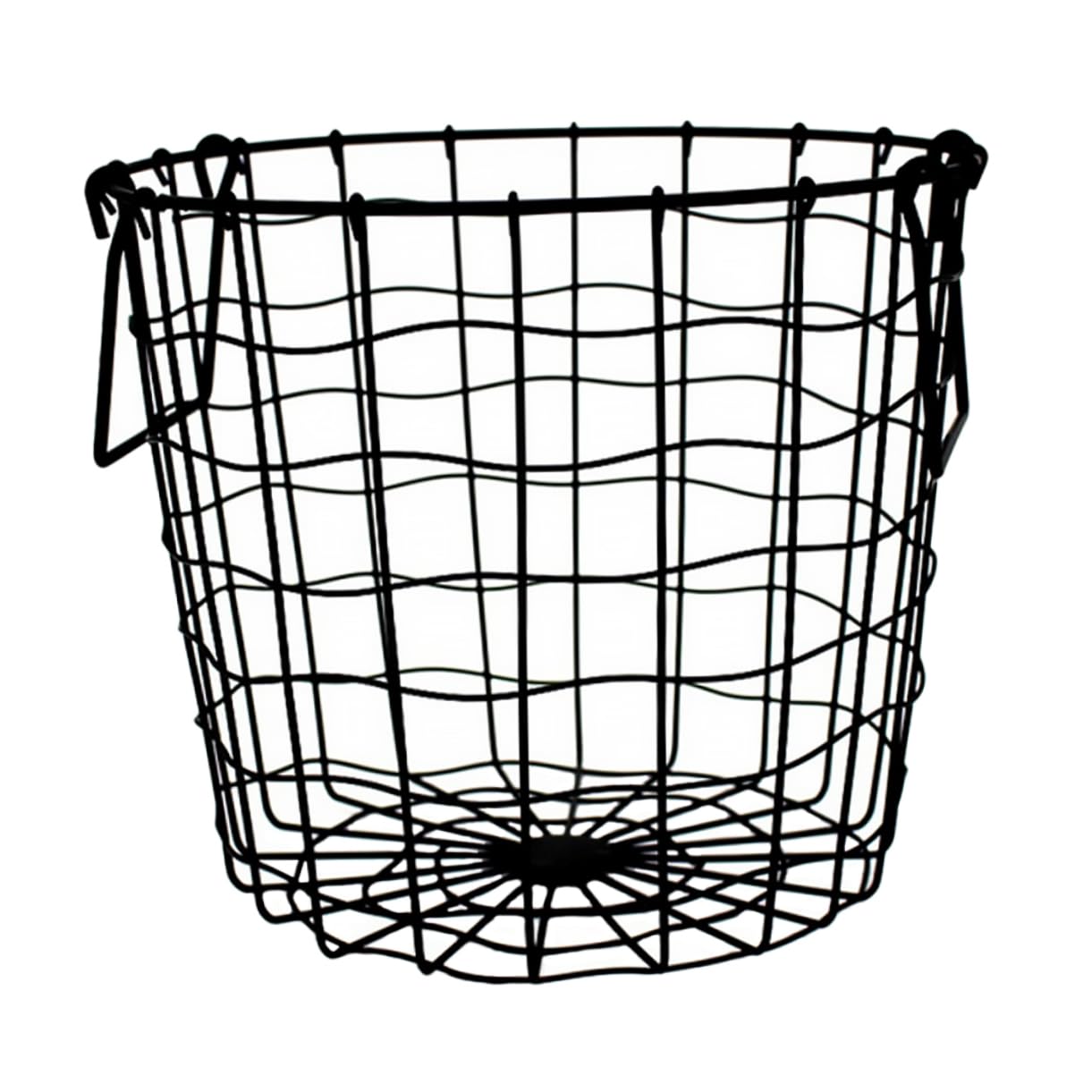 Grand conteneur de rangement pour salle de bain au design épuré en fer noir