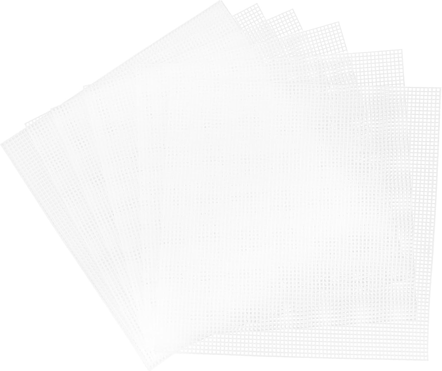 10pcs Plastic Canvas Sheets for DIY Crochet Embroidery and Knitting Projects Versatile Mesh Fabric for Crafting Cross Stitch and Quilting for Beginners