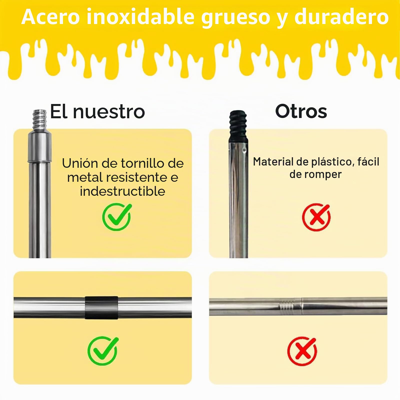 Kit de Pintura 17 Piezas – Rodillos 23 cm y 10 cm, Bandeja, Brochas, Barra Extensible 1,5 m – Set Profesional Antigoteo para Paredes y Techos