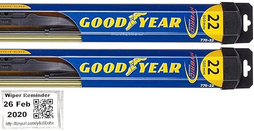 Miniatura 1 de Juego de limpiaparabrisas para Chevrolet Silverado 2500 (base) 2011-2012 - 2012 - Cuchillas para conductor y pasajero y pegatina de recordatorio