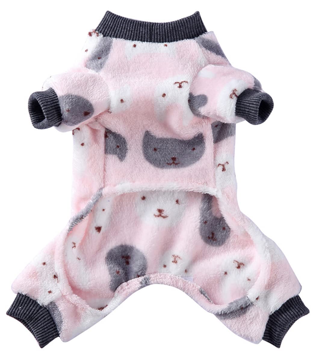 XIAOYU Cute Cat Pattern Dog Pajamas Pet Clothes Doggie Halloween Christmas Costumes Puppy Cat Jumpsuits, XL - Image 2