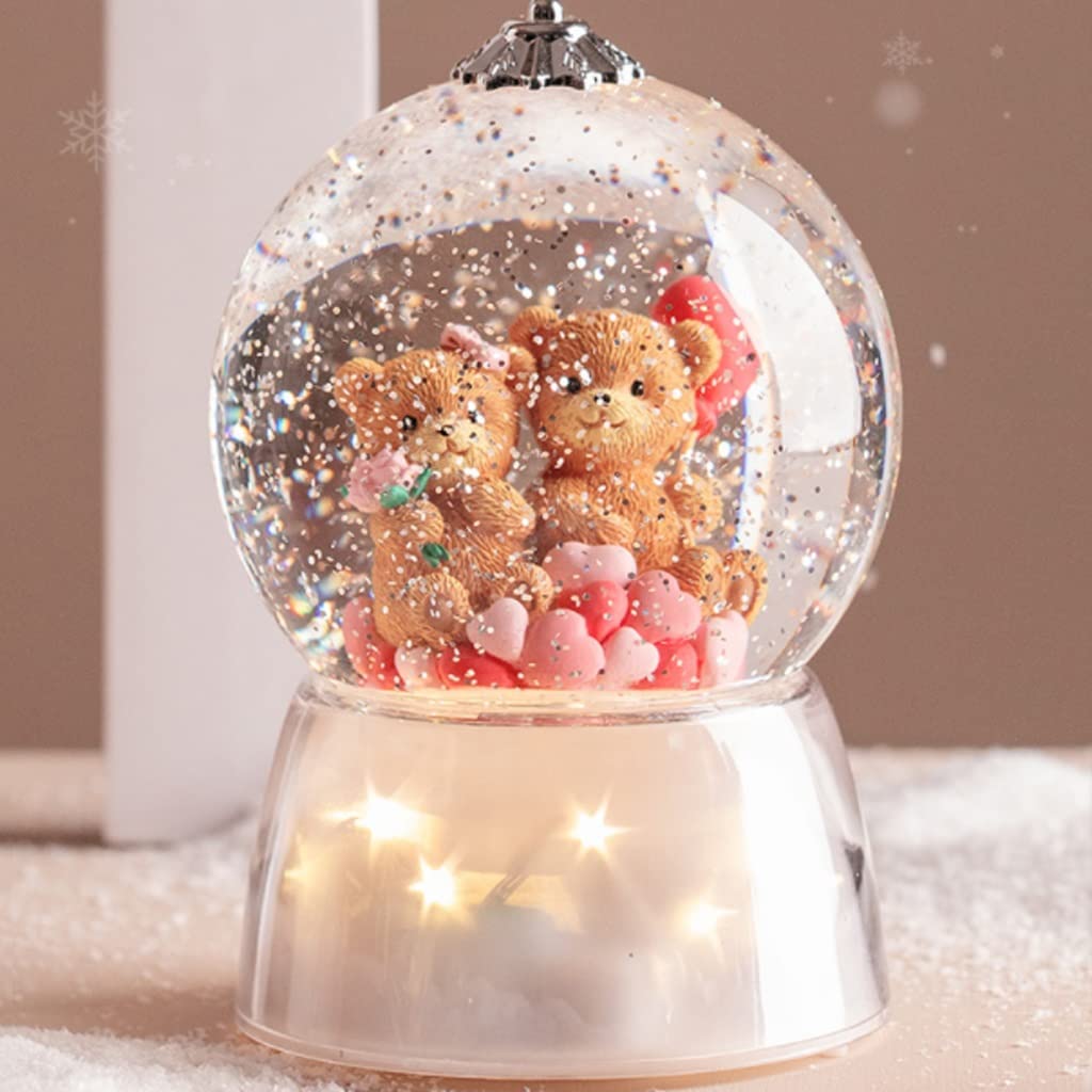 Starlight Copo de Nieve Bola Cristal Caja música octava enviada for Enviar día San Valentín Las niñas