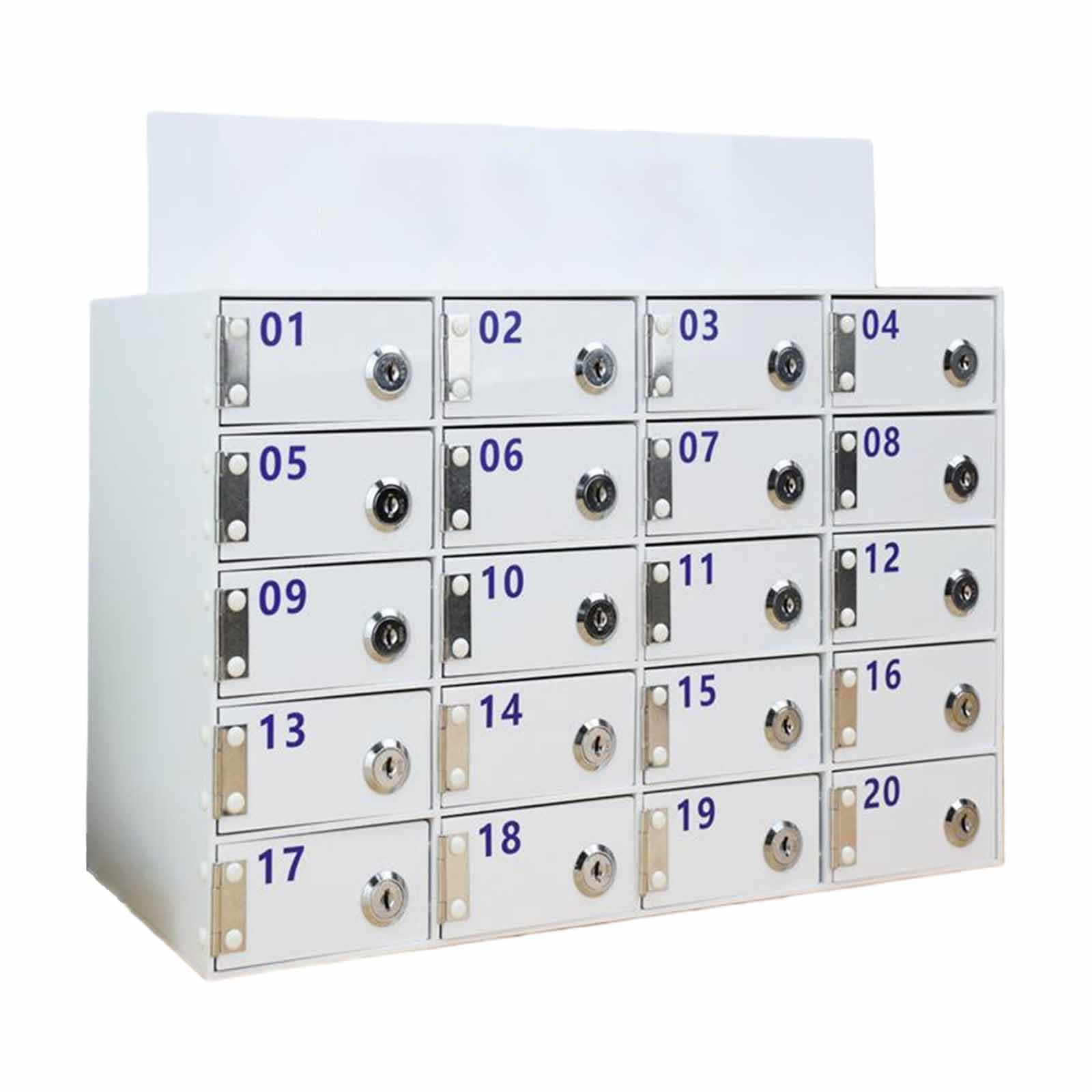 Caja de almacenamiento personalizada para teléfono de acrílico para montar en la pared con les 6 ranuras ideal para uso en el aula elee y seguro.
