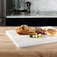 Vista 7 de Koville African Natural Marble Cutting Board for Kitchen, 16x20inch Extra Large Hand Crafted Marble Slab for Cheese, Charcuterie, Pastry Board