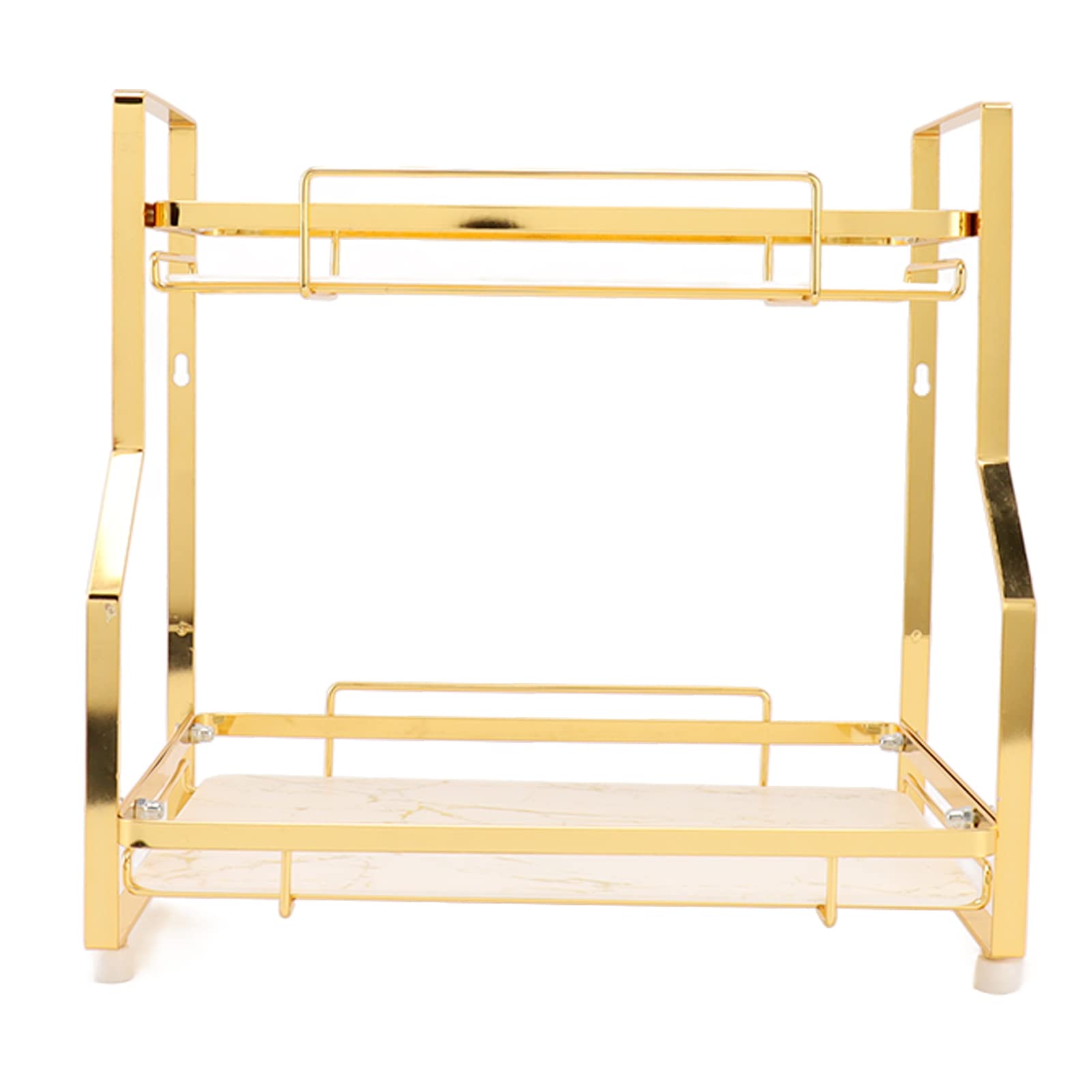 Étagère d'angle murale cuisine salle de bain Se Rack nizer double couche rangement blanc chambre