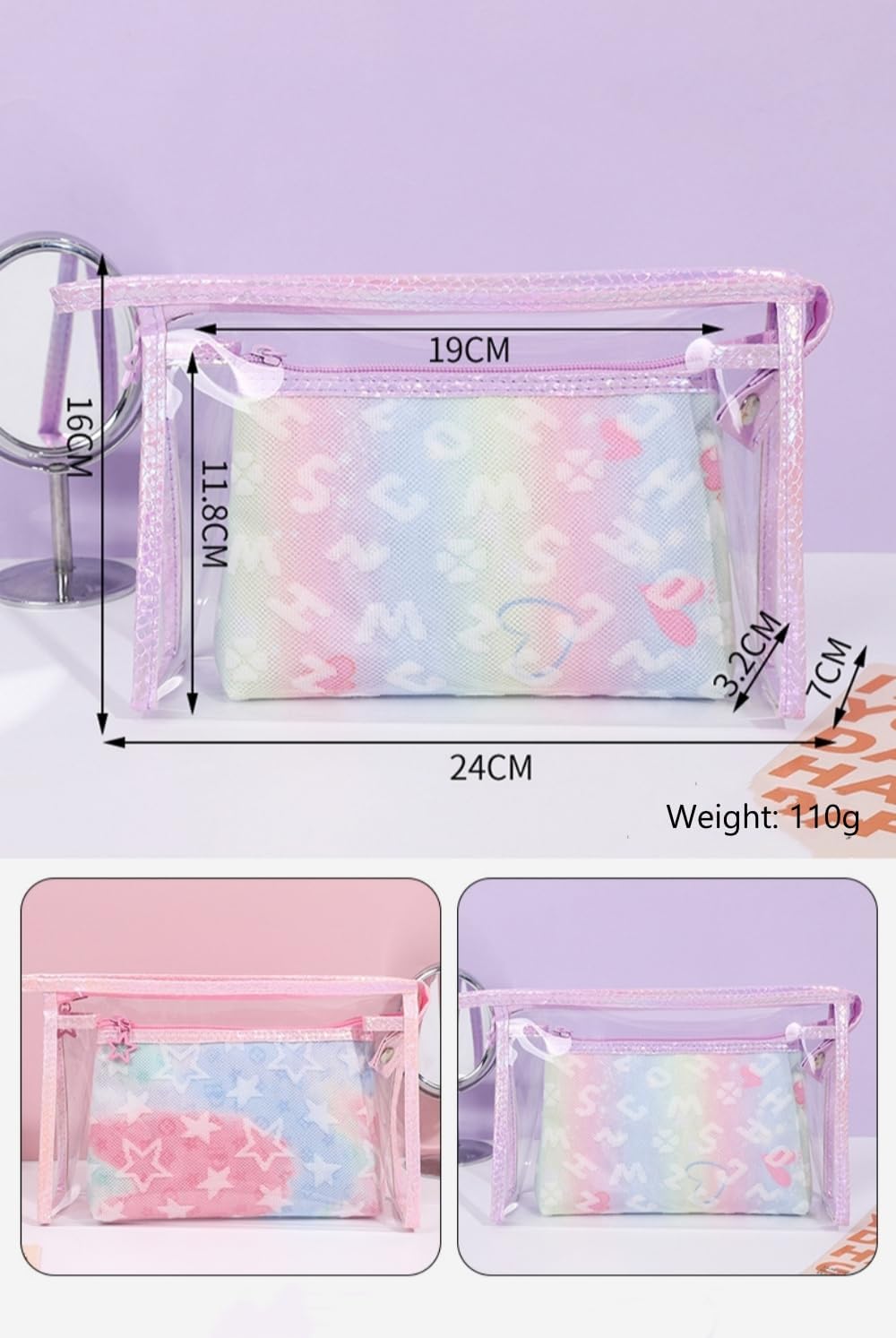 Aspectul interior și compartimentele genții cosmetice