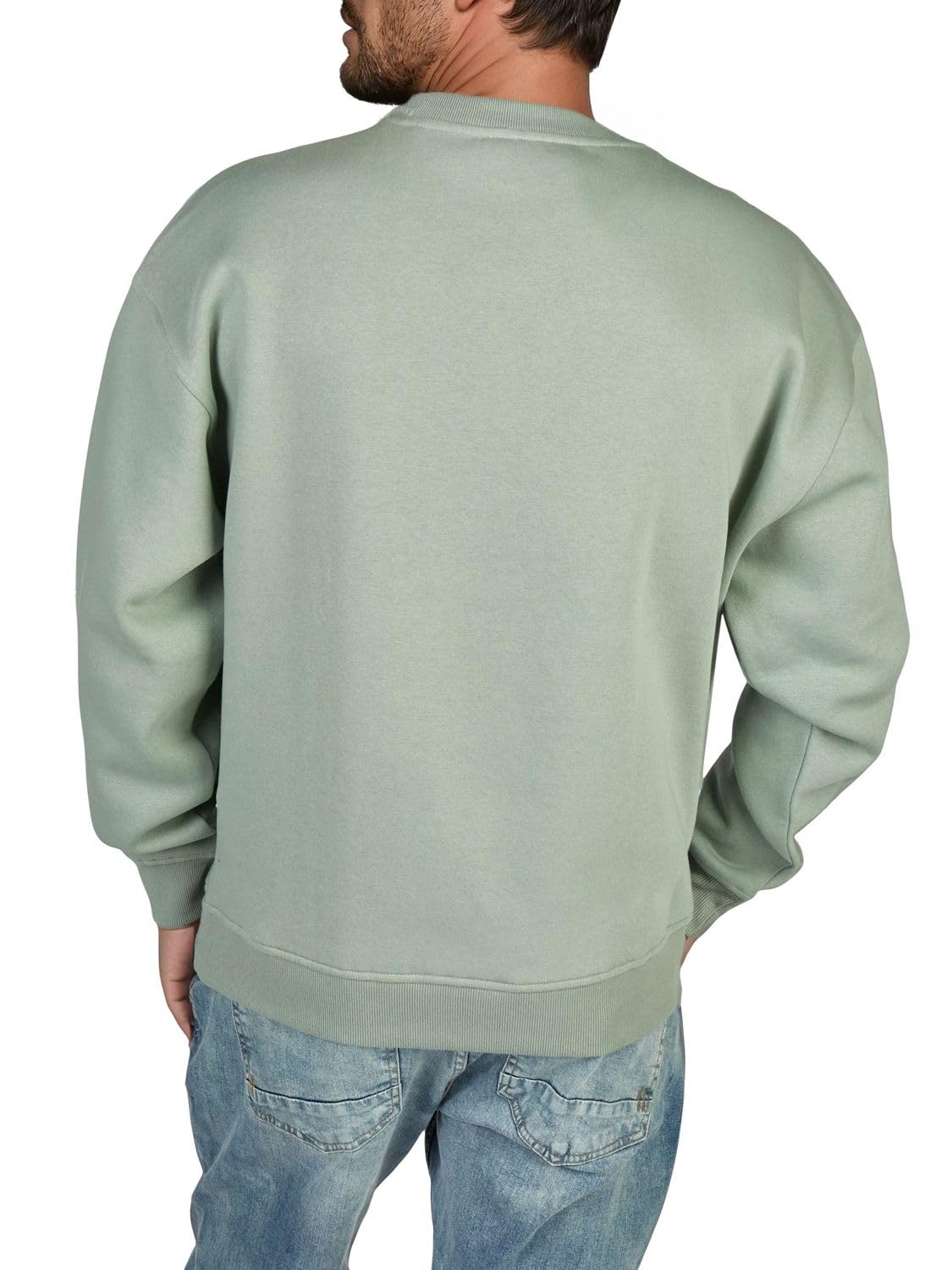 DENIMFY Pullover Herren Oversize Fit mit Druck DFKeno Sweatshirt