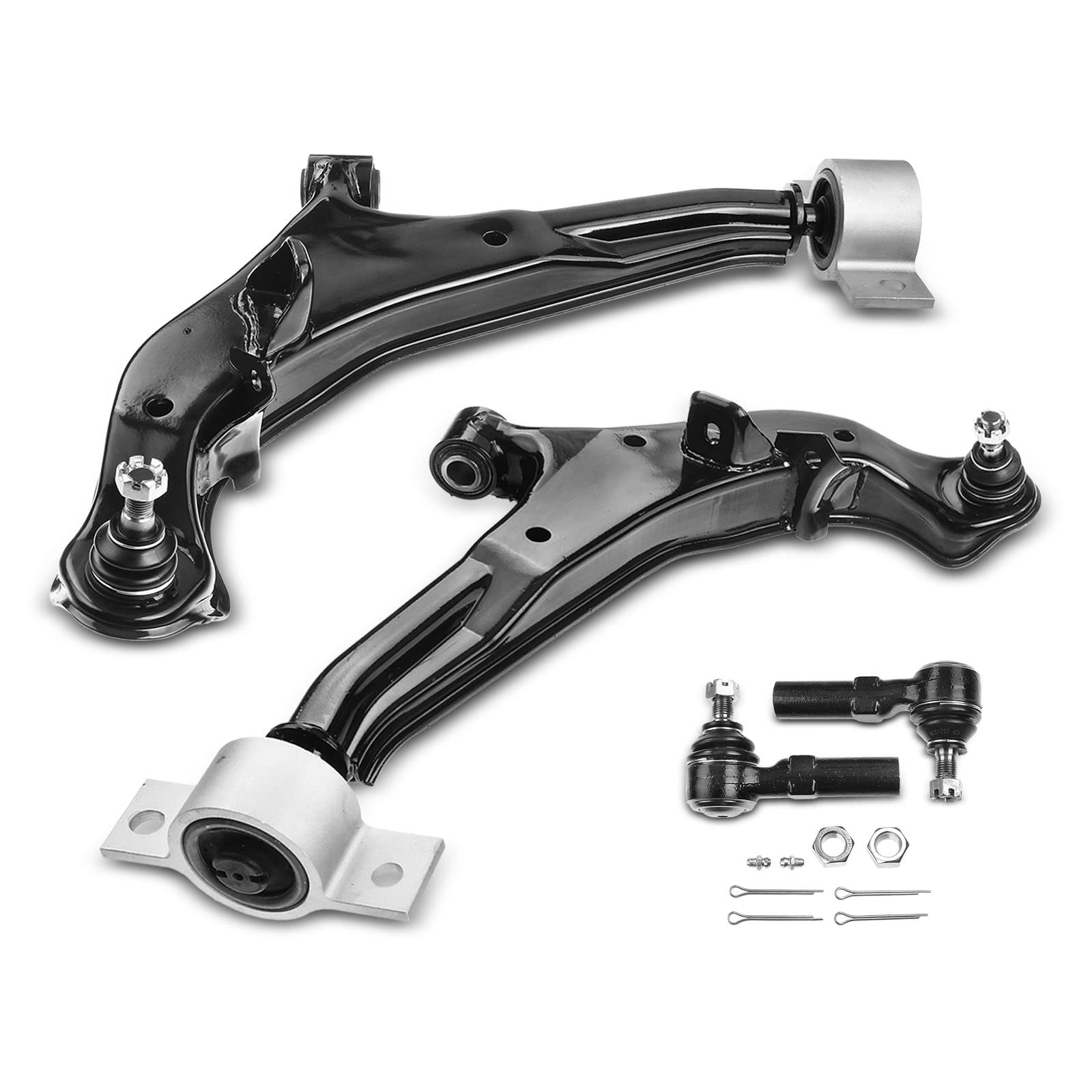 LOOKS NEW** APremium Front Suspension Lower Control Arm Ball Joint Tie Rod Kit 4PC Set for