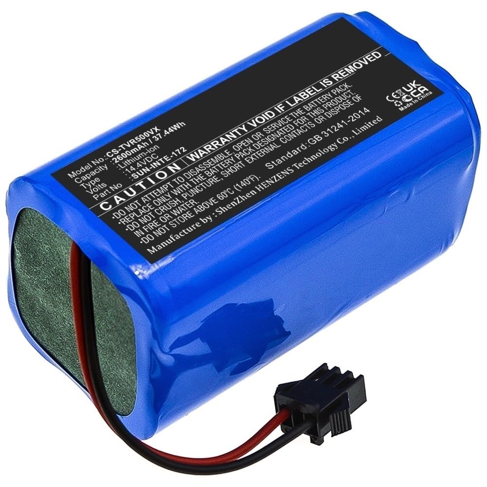 OTURLICC 14.4V 2600mA Compatible With Deenkee DK600, For Goovi D380 F007C D382, For Umax U-Smart, For Amarey A800 A900 Robot Vacuum Lithium Battery