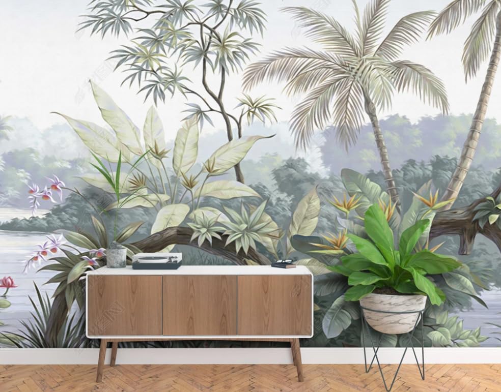 Papier peint photo mural intissé forêt tropicale grand format premium 450x315