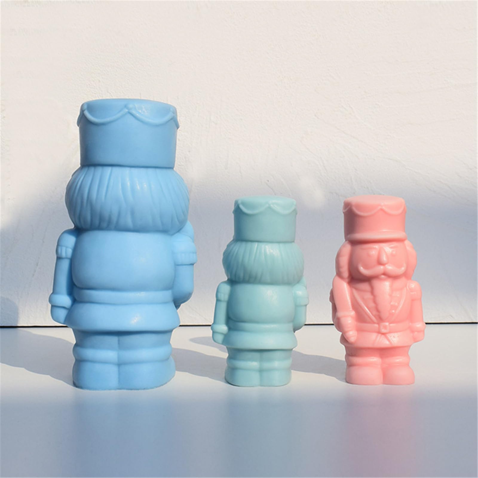 2 stampi in silicone a forma di soldato per realizzare sapone, cioccolato, fondente, caramelle, dessert, torte