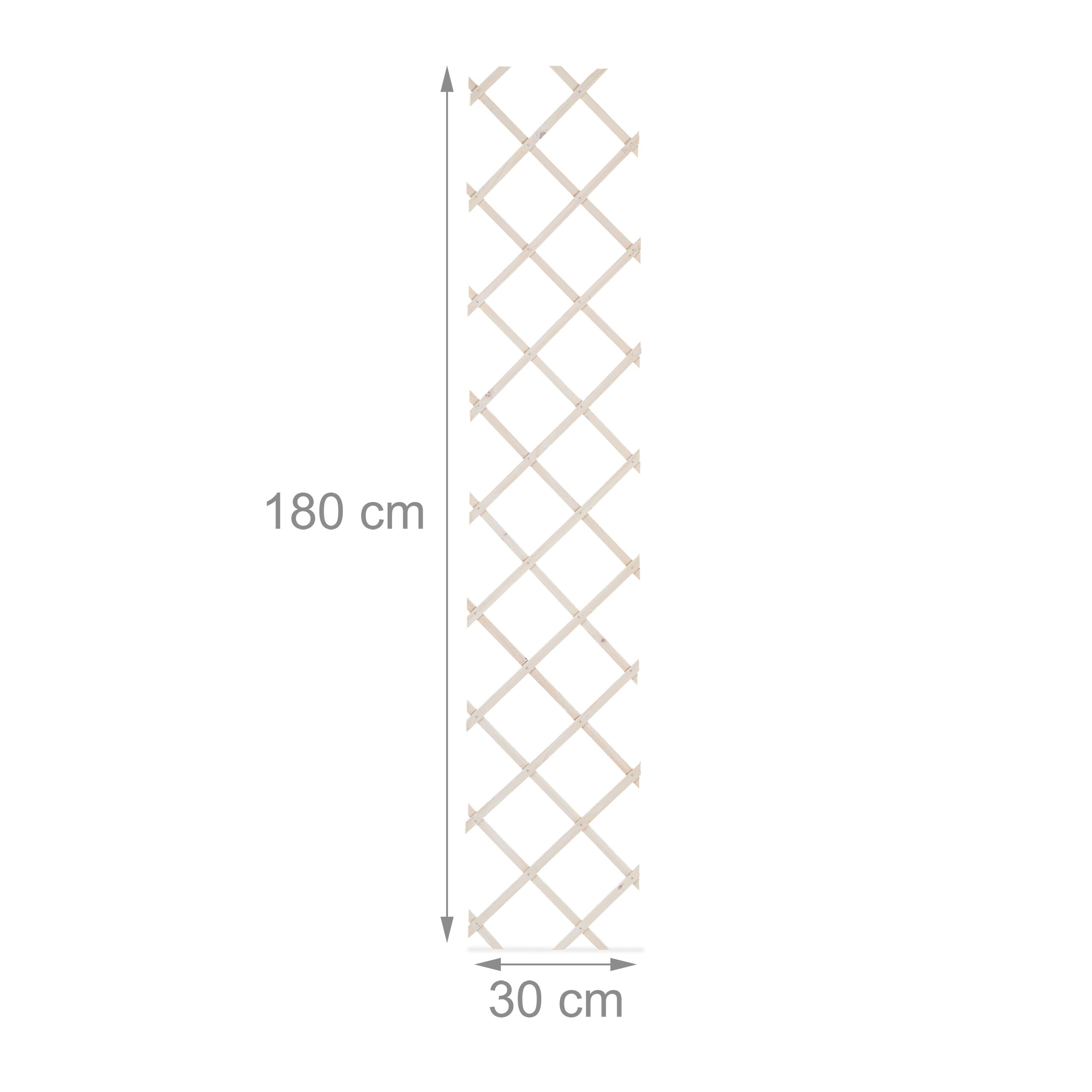Lot 3 Treillis Muraux Extensibles Bois Blanc 180x60 Cm – Support Plantes Grimpantes & Décoration Jardin