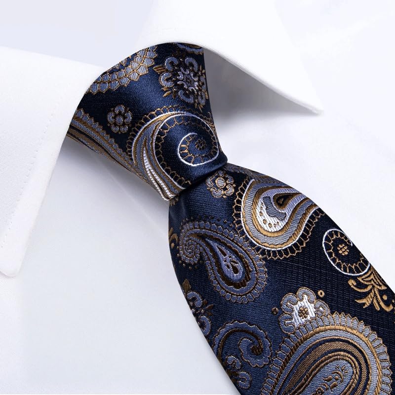Set de corbata para hombre 8 cm con accesorios miniatura 6
