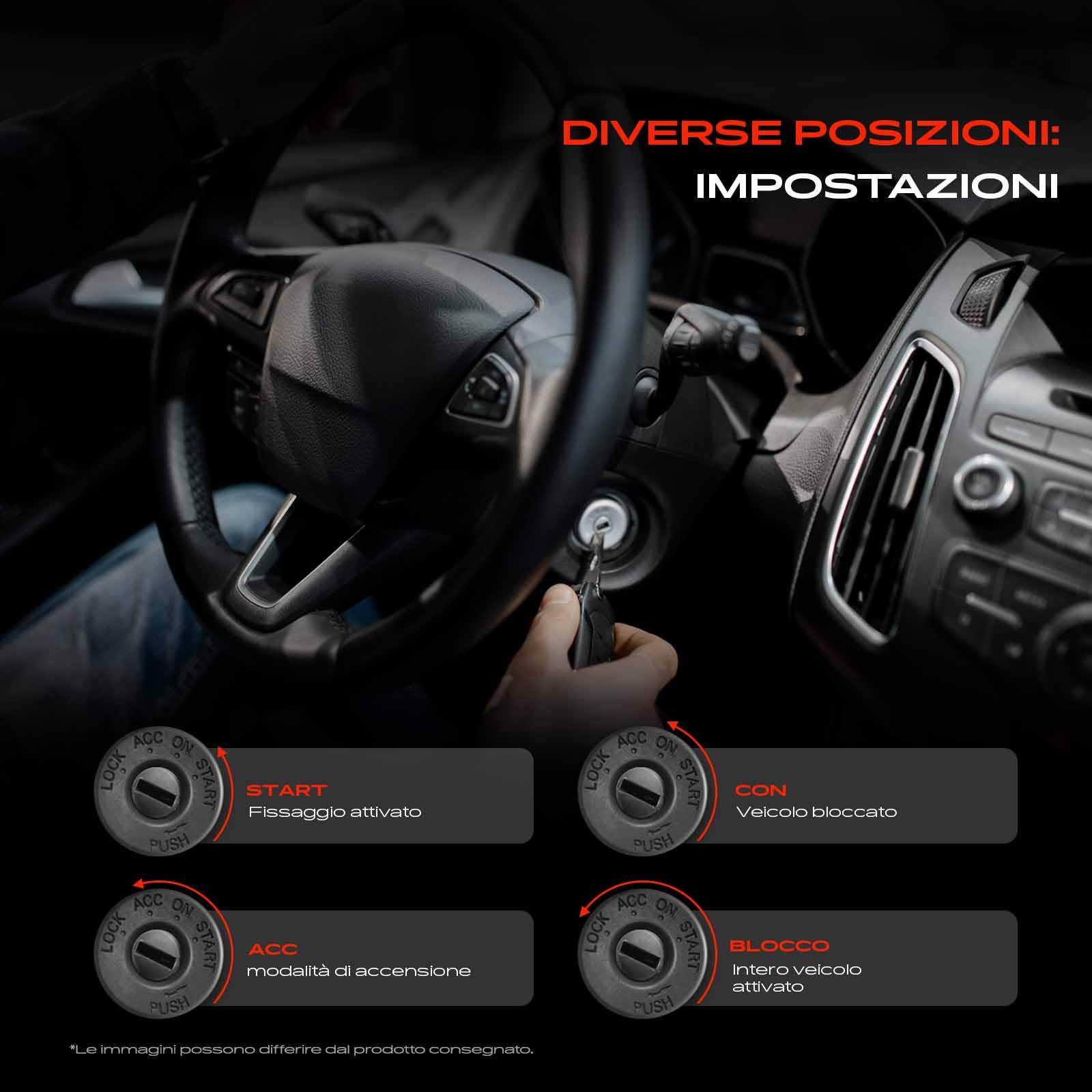 Frankberg Serratura di accensione Interruttore di accensione Con Chiave Compatibile con Spark M150 Matiz M100 M150 Replace# 96618614,93740017