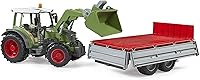 Vista 3 de Bruder 02182 Fendt Vario 211 con cargador frontal y remolque basculante