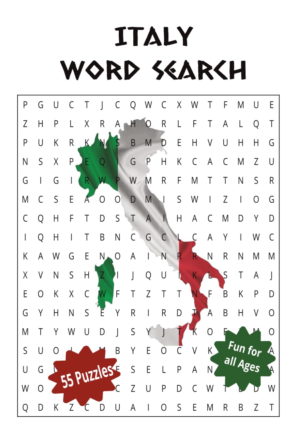 Italy Word Search: Relax and Explore Italy with Engaging Word Searches