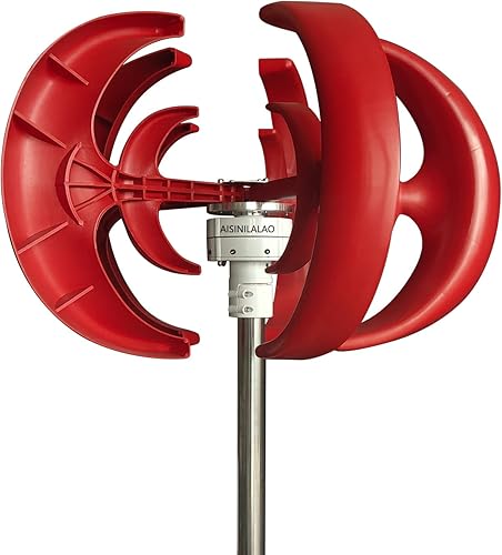 Miniatura 8 de AISINILALAO Baja velocidad 2MS 12V 24V 2500W generador vertical de turbina de viento kit de molino de viento para el hogar, controlador MPPT