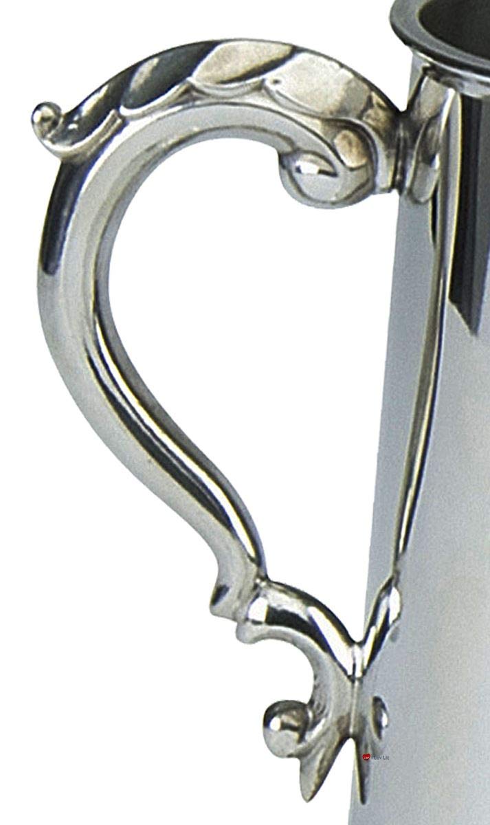 I LUV LTD Jarra de Peltre Hecho a Mano Vela en Relieve Navegar en Escena de Agua Mango Adornado