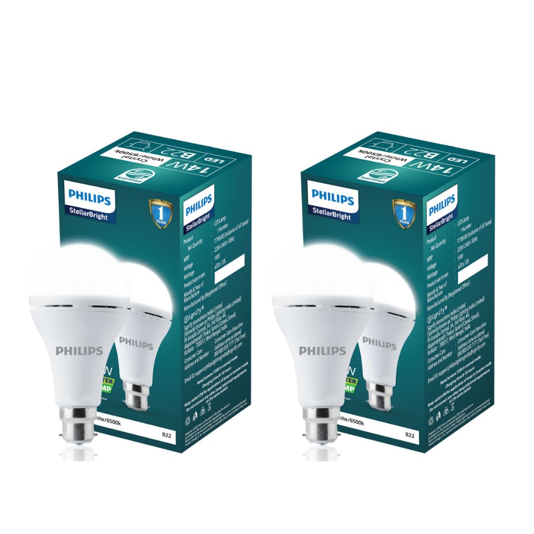 Buy PHILIPS 14W NEO Emergency LED Bulb | Stellar Bright B22 Inverter ...