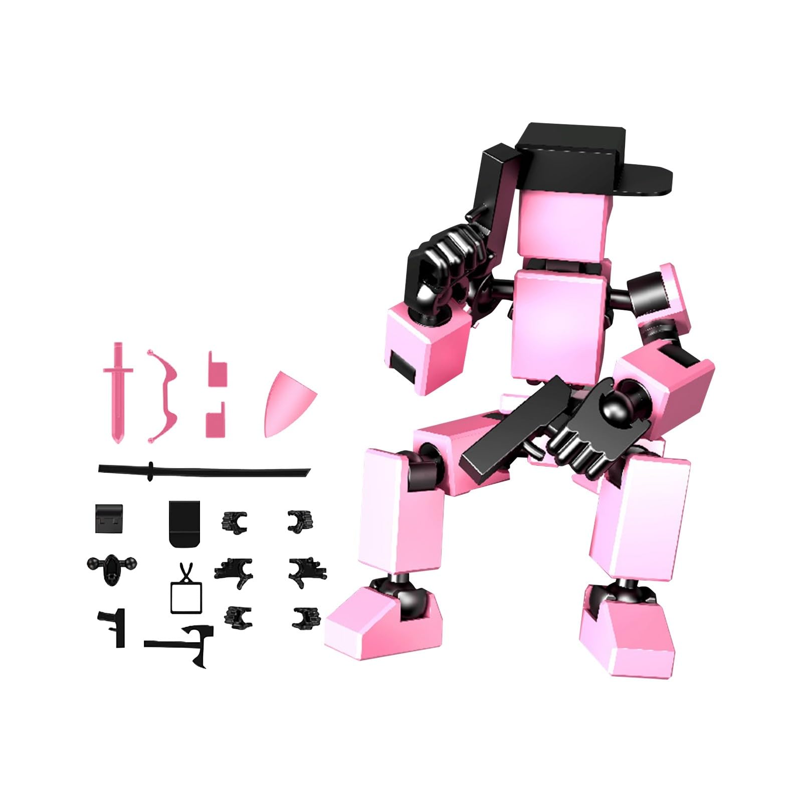 Mini Titan 13 Action s Hip Hop Dummy Robot Action Toys Stick Multi Joints Movable Desktop Decoration A07 โ image 1