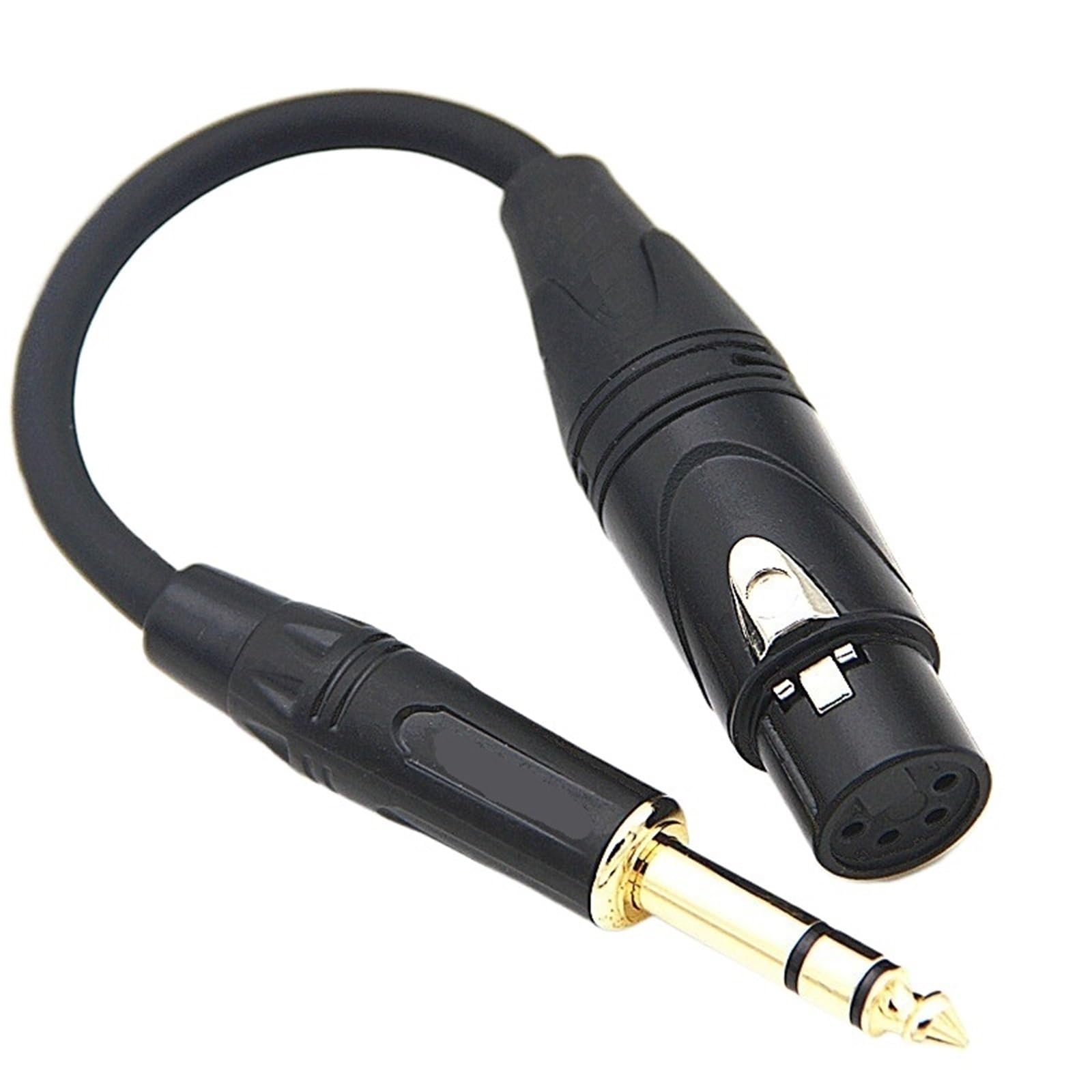 Cable Adaptador de Audio T1 T5P de 4 Pines XLR balanceado Hembra a 2,5 mm, 3,5 mm, 6,35 mm y 4,4 mm Macho, Cable de extensión for Auriculares | 2.5mm Straight Male