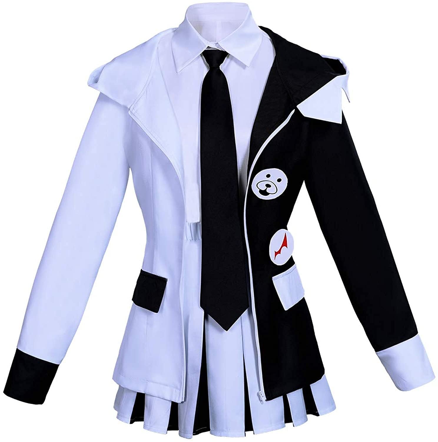 Cosplay Costume Cosplay Costume Women Jacket Suit Costume Anime High School  Uniform Black and White Bear Fancy Dress Full Set Novelty (Color :  Black+White, Size : M) : Amazon.com.au: Toys u0026 Games