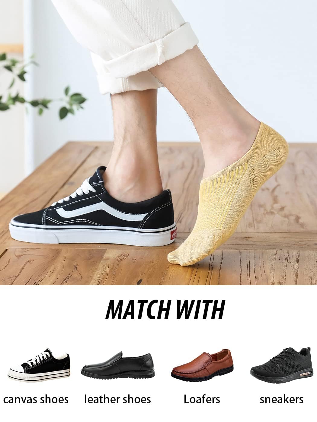 Calcetines invisibles y forros para hombres y mujeres, calcetines tobilleros de corte bajo para zapatillas deportivas o zapatos informales
