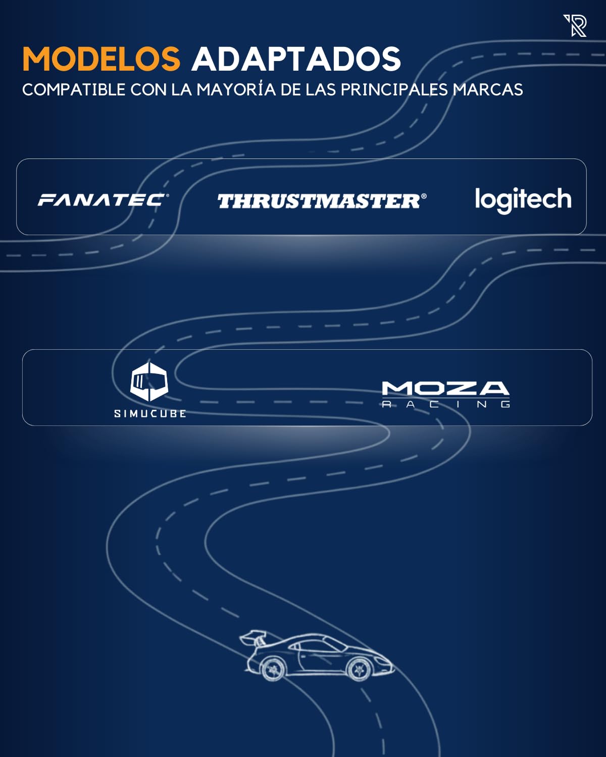 Soporte De Volante Gaming Ajustable De Acero Negro con Estabilidad Mejorada, Compatibilidad Amplia, Palanca De Cambios Extraíble Y Diseño Plegable Portátil