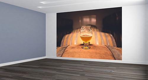 Miniatura 4 de Whisky Barrels - Papel tapiz extraíble, decoración de pared, diseño personalizado, mural de pared (144 x 96 pulgadas)