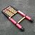 Telesladder Red Extension Ladder with Anti-Slip Foot, Adjustable Steps Heavy Duty Indoor& Outdoor Engineeladders, 2M/2.5M/3M/3.5M/4M/4.5M/5M Tall/2.5M/8.2Ft