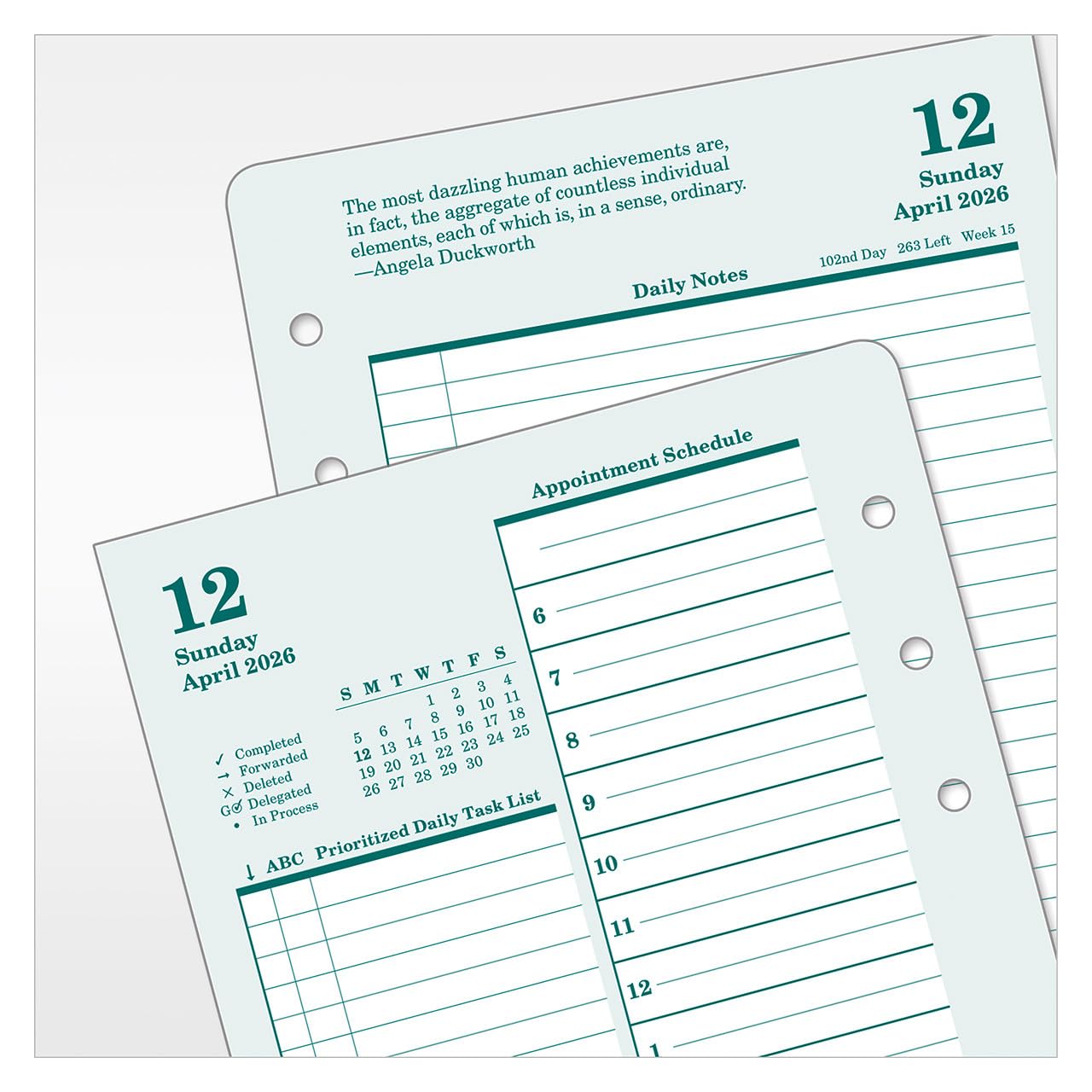 FranklinCovey - Blooms One Page Per Day Ring-bound Planner