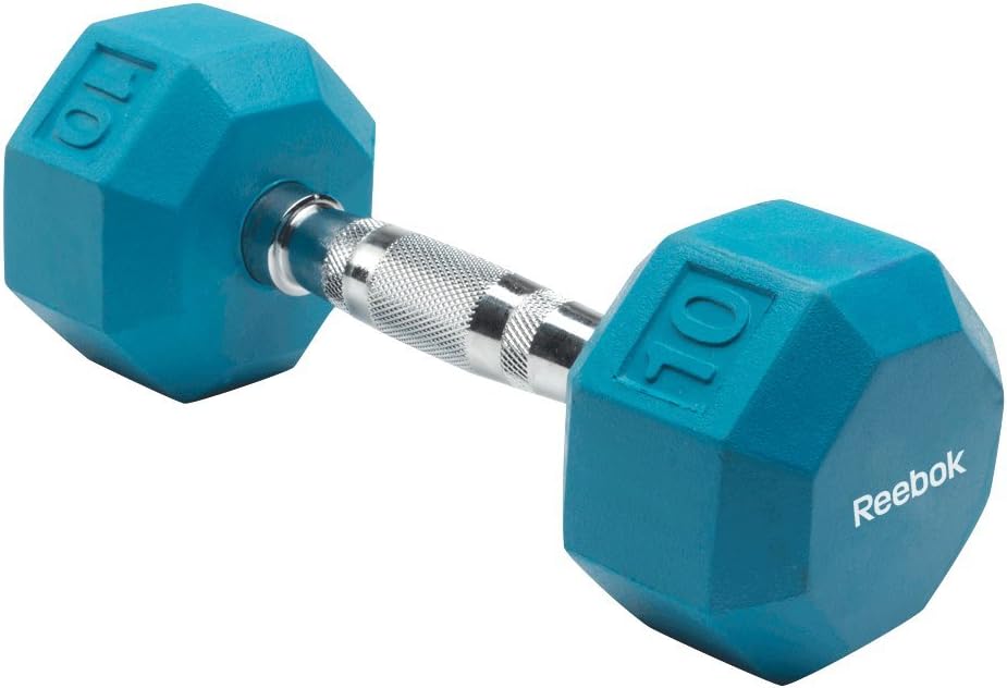 Reebok Rubber Hex Dumbbell