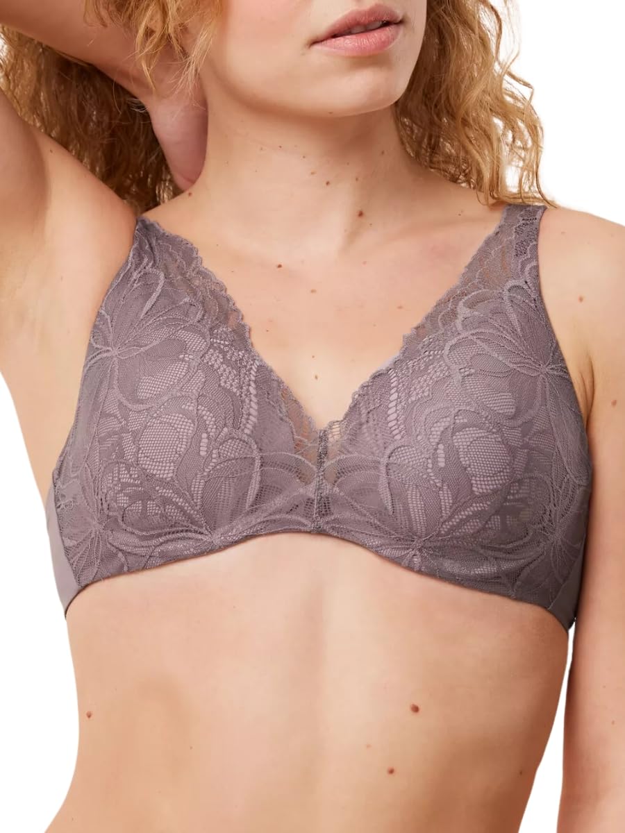 Triumph Women's Body Make-Up Illusion Lace WP Bra, Pigeon Grey, 38B