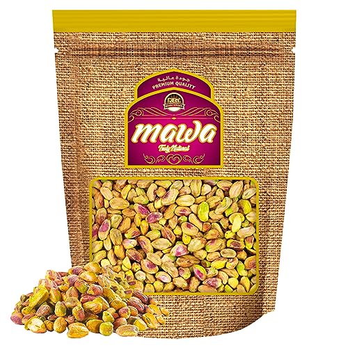 Mawa Raw Pistachio Kernels 250g | Premium Pistachio Nuts | Crunchy Unsalted Dry Fruits | Whole | All Natural | resealable zipper pouch 250g