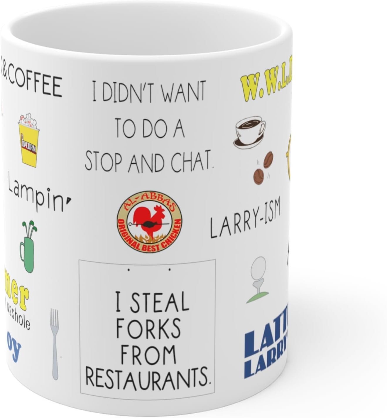 Social Assassin Mug Larry Quotes Coffee Mug Larry TV Show Merch Mug Gifts
