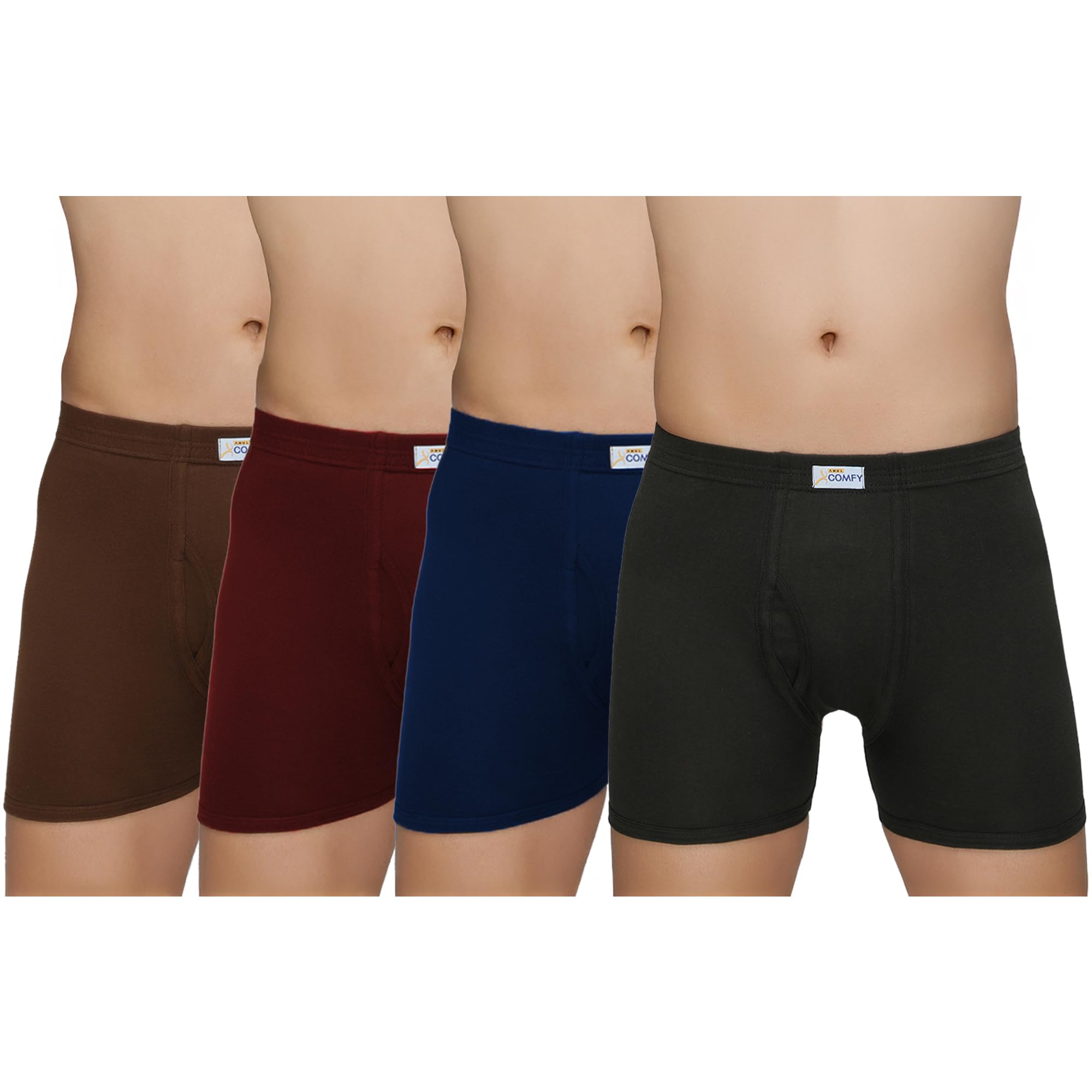 amul comfy Men's Trunk Underwear | Soft Inner Elastic | Soft Waistband | Breathable Comfortable Innerwear | Pack of 3 | Color May Vary-picture-37