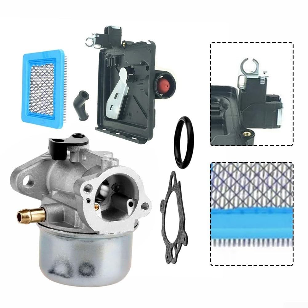 StarRing Parti di ricambio Kit filtro aria carburatore per 799868 base detergente per 498170 799872 694202, parti del motore, include tubo carburante e guarnizioni filtro aria