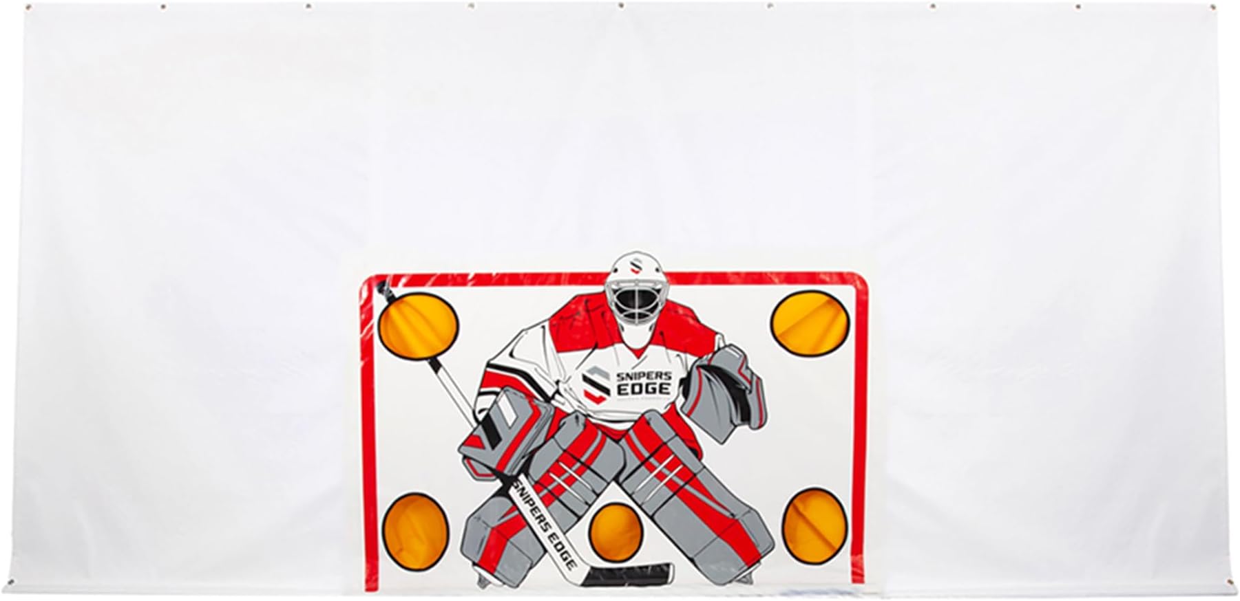 Snipers Edge Hockey Shooting Tarp – Tarp Made of Heavy Duty Vinyl – Develop a Stronger Slap and Wrist Shot Without Damaging Drywall or Breaking Windows