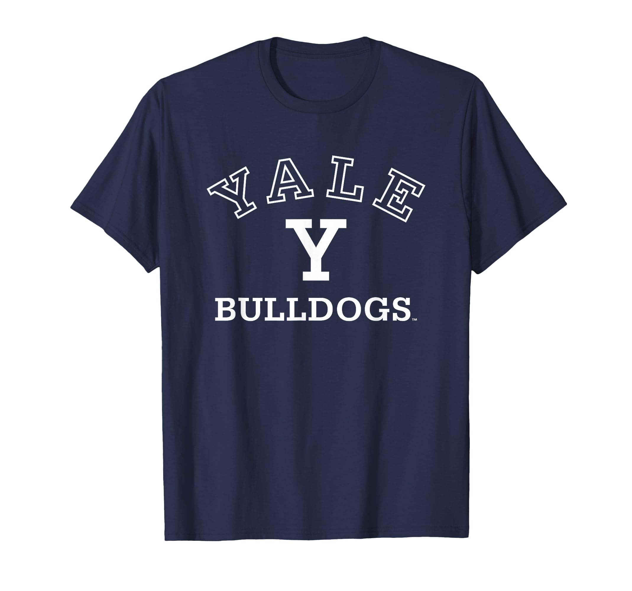 Yale Bulldogs Apparel Outline Navy Officially Licensed T-Shirt