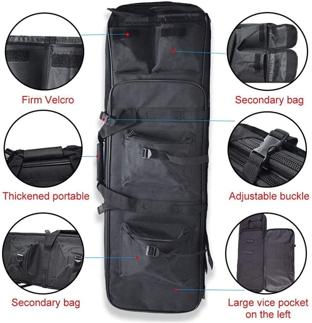 Bolsa Doble Larga para Rifle Protección De Armas De Fuego Bolsa para Transporte De Armas Plegable Impermeable para Carabina,Almacenar o Transportar Rifles Individuales