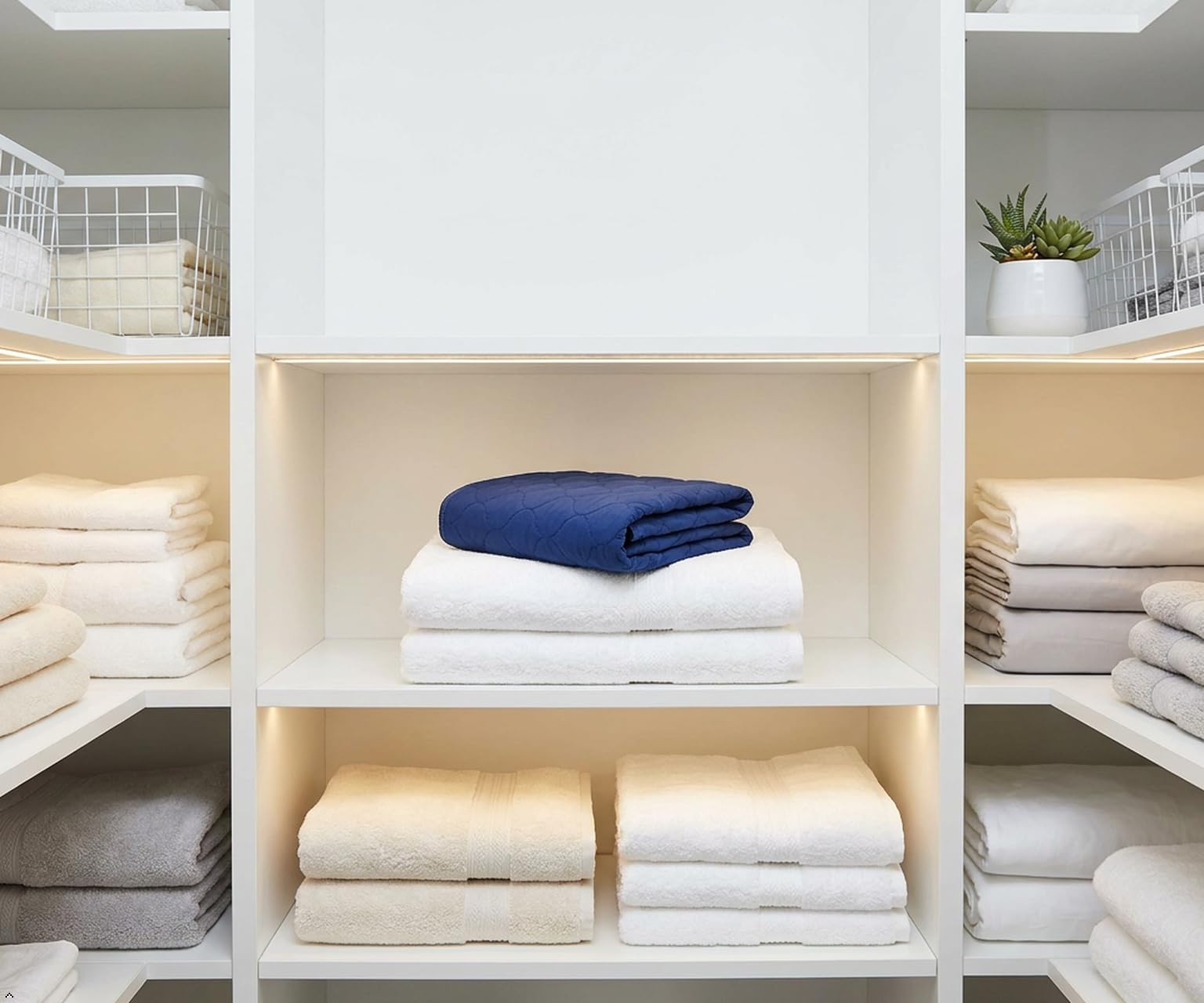 Careboree - Juego de 2 almohadillas acolchadas para cama de 34 x 52 pulgadas, para incontinencia, reutilizables y lavables, duraderas, impermeables, extra absorbentes, para colchón, color azul marino