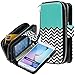 Galaxy S7 Case, E LV Galaxy S7 - 2IN1 ( CASE CUM PURSE) PC+PU Leather flip Wallet Bag Pouch Case Cover For Samsung Galaxy S7 - [ZIGZAG]