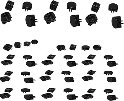 MH GLOBAL Set of 100 Pieces Black Plastic Wire Grid Connectors Clipping Clamp Retail Store