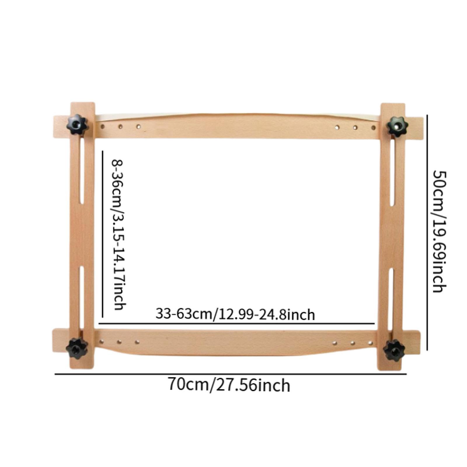 Milageto Bastidor para Bordado de, Soporte de Madera Maciza Portátil Y Multifuncional