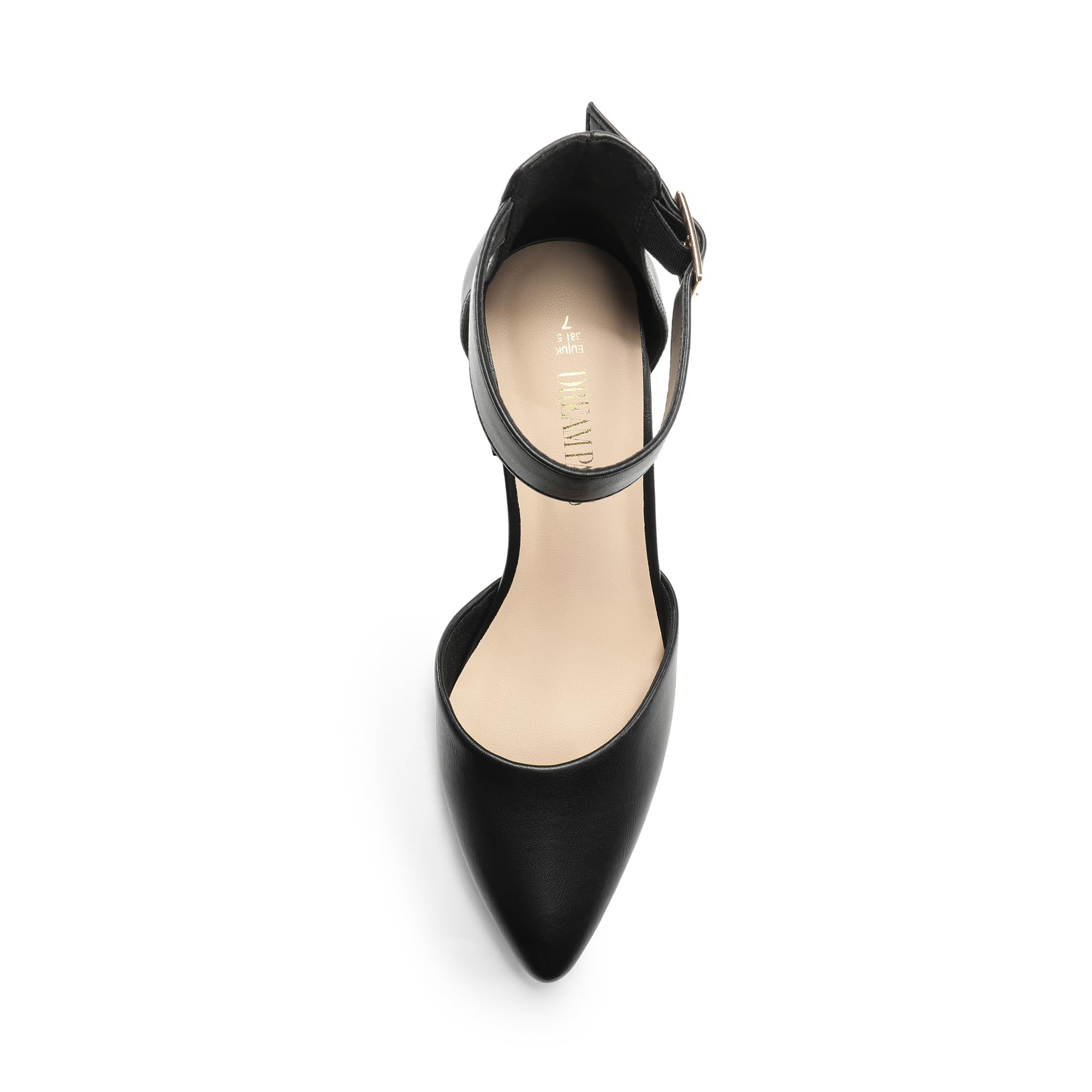 DREAM PAIRS Escarpins Femme Petit Talon Bout Pointu, Chaussures à Talon Confort Chic pour Mariage, Bureau ou Soirée – Talon 7,5 cm