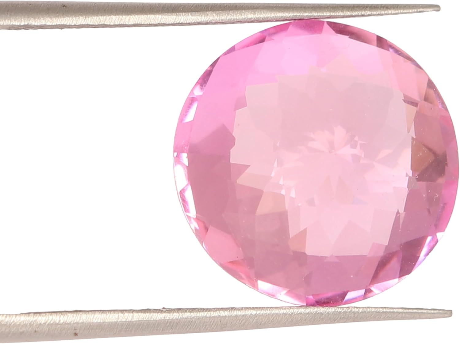 REAL-GEMS Jewelry Making Gesmstones 10.55 Carat Pink Kunzite Round Cut Loose Gemstone for Ring