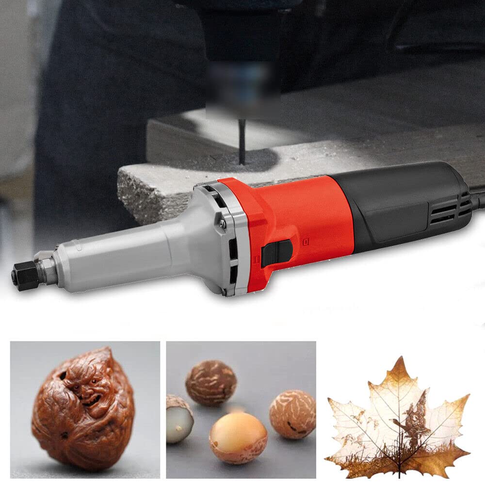 Smerigliatrice diritta 230 V - Smerigliatrice elettrica diritta levigatrice a barra, 6 mm, 27000 giri/min, utensile di tornitura elettrica da taglio