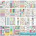 Planner Stickers - 28 Sheets, 1378 Stunning Design Accessories for Journals and Calendars, Essential Planner Accessories by Tullofa