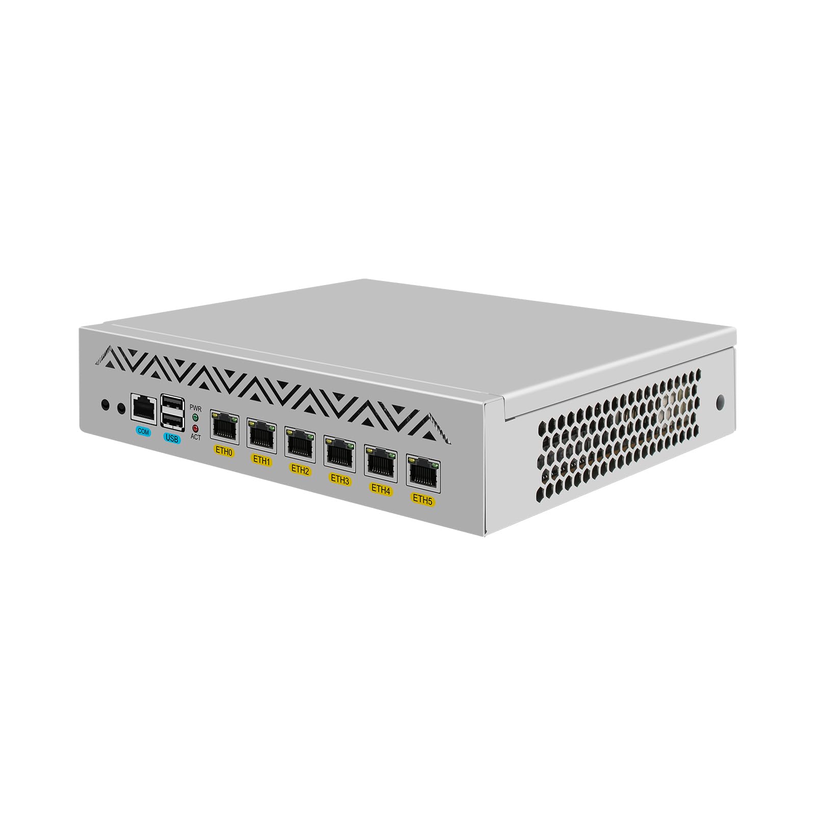 9 Inches Desktop Firewall Hardware Appliance, PFSense, Untangle, Mikrotik, OPNsense, VPN, Router PC, Atom D525, RJ64, 6 x 82583V 82574L, Console, VGA, 4G RAM, 32G SSD