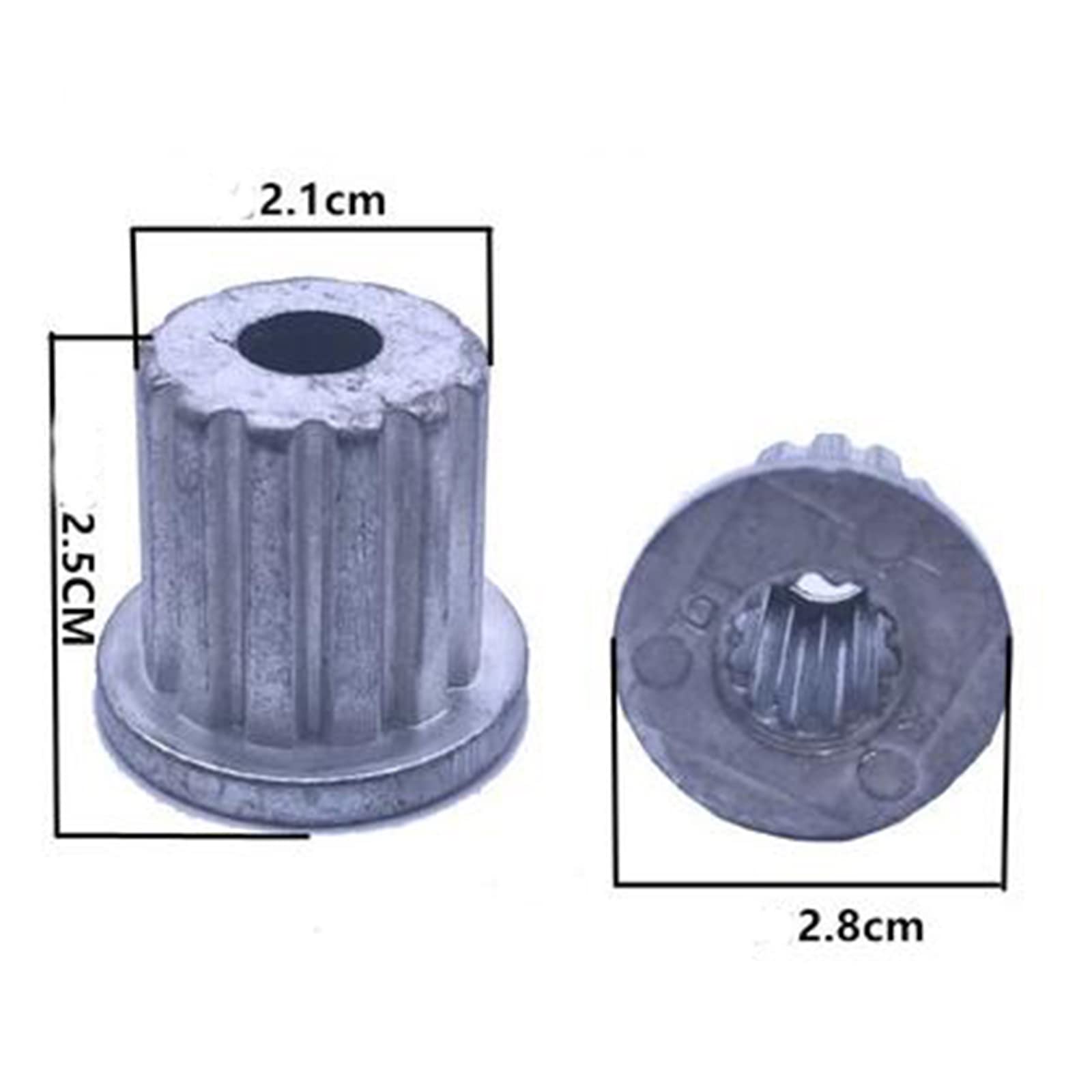 XHSESA General Washing Machine Pulsator Core Center Gear Rotating Pulsator Plate Metal Axis Spare Parts (Type C Gear)